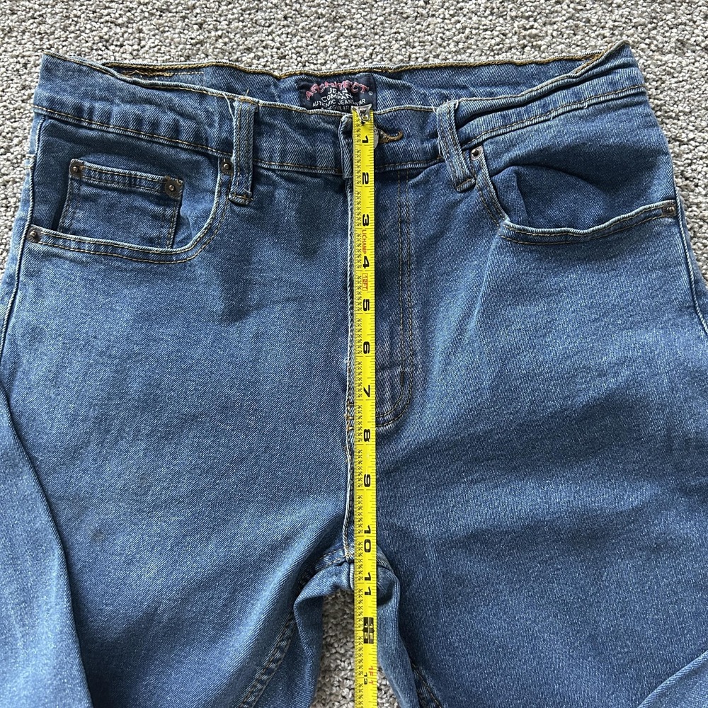 Architect Jeans Mens 30x32 Medium Wash Blue Denim Regular Straight Stretch Pants - Picture 7 of 11